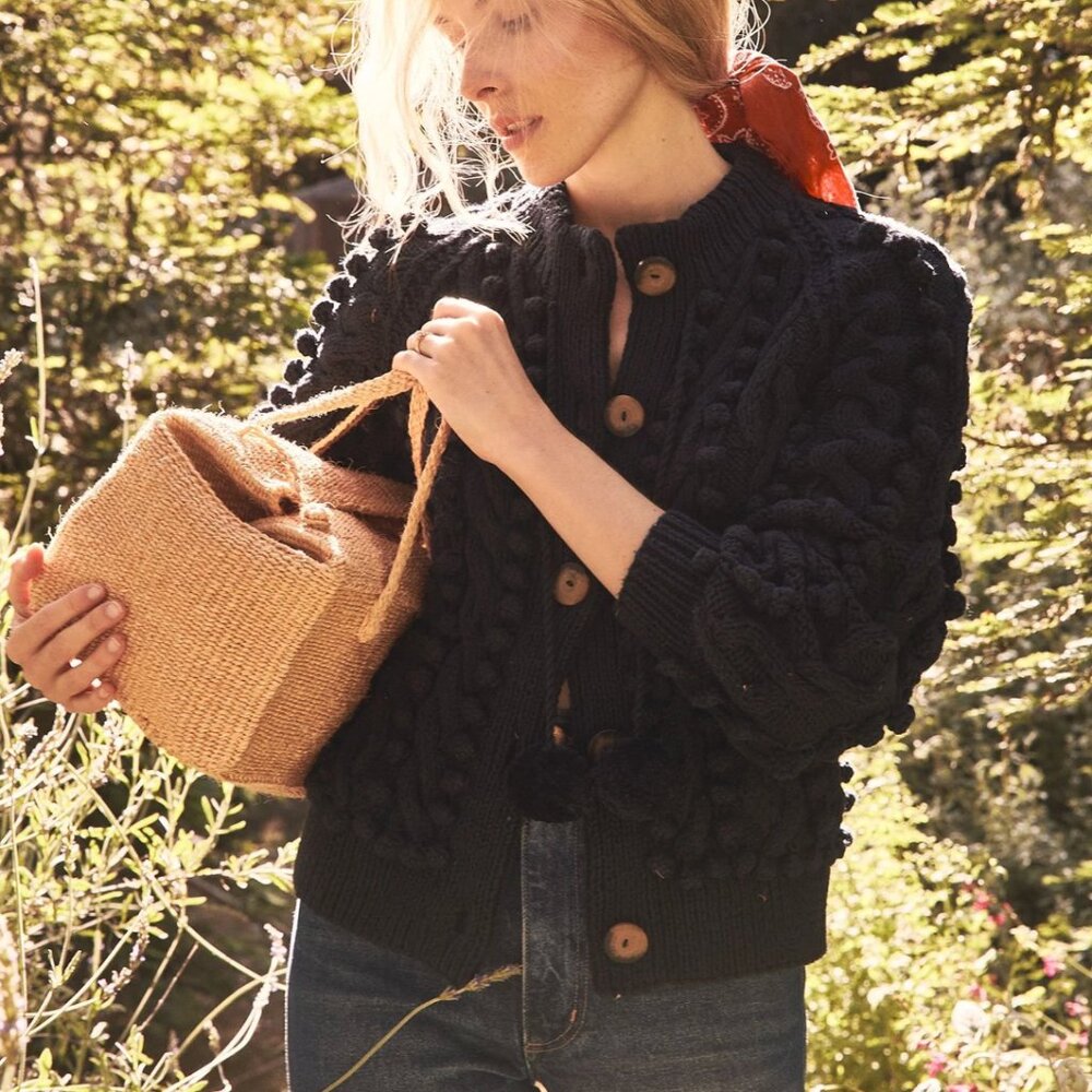 DOEN - XS/S Navy Pomme Cardigan